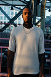 Mens Beige Knit Tee