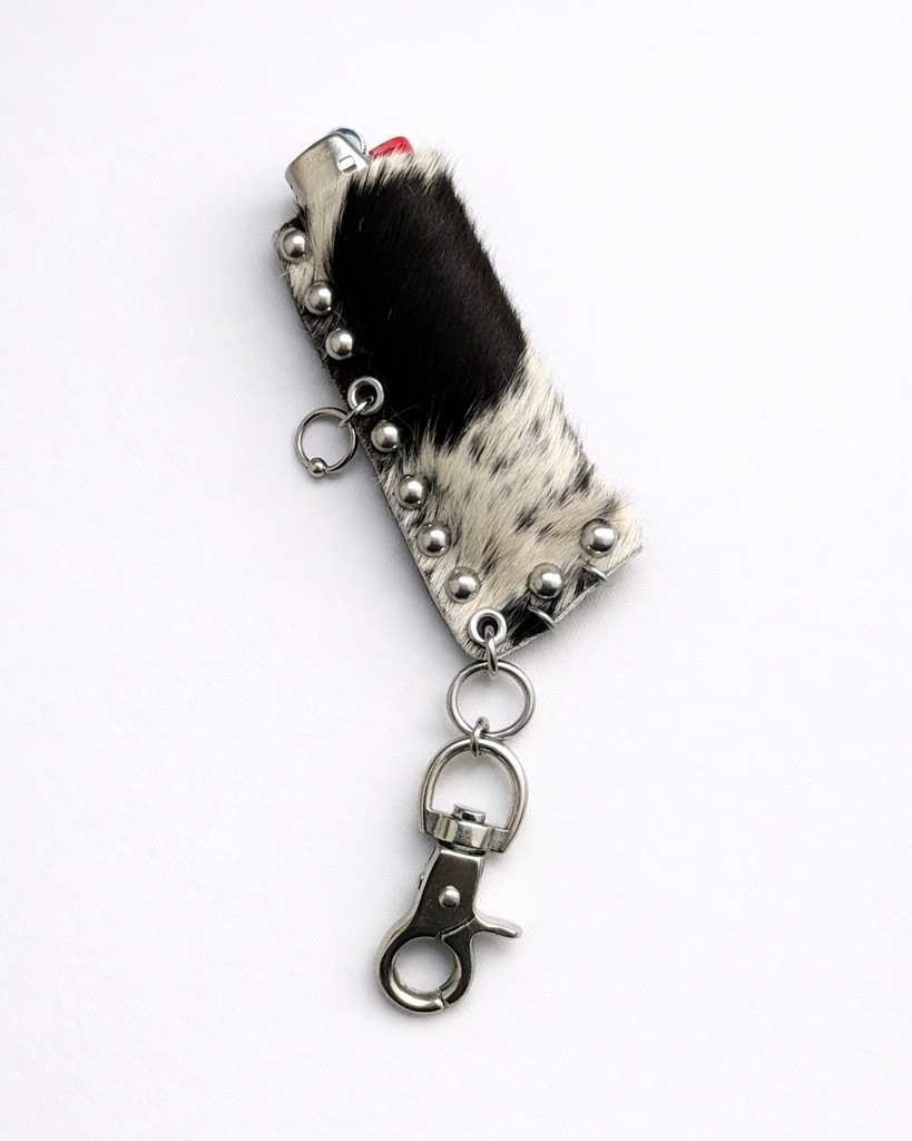 Chrome cow lighter case