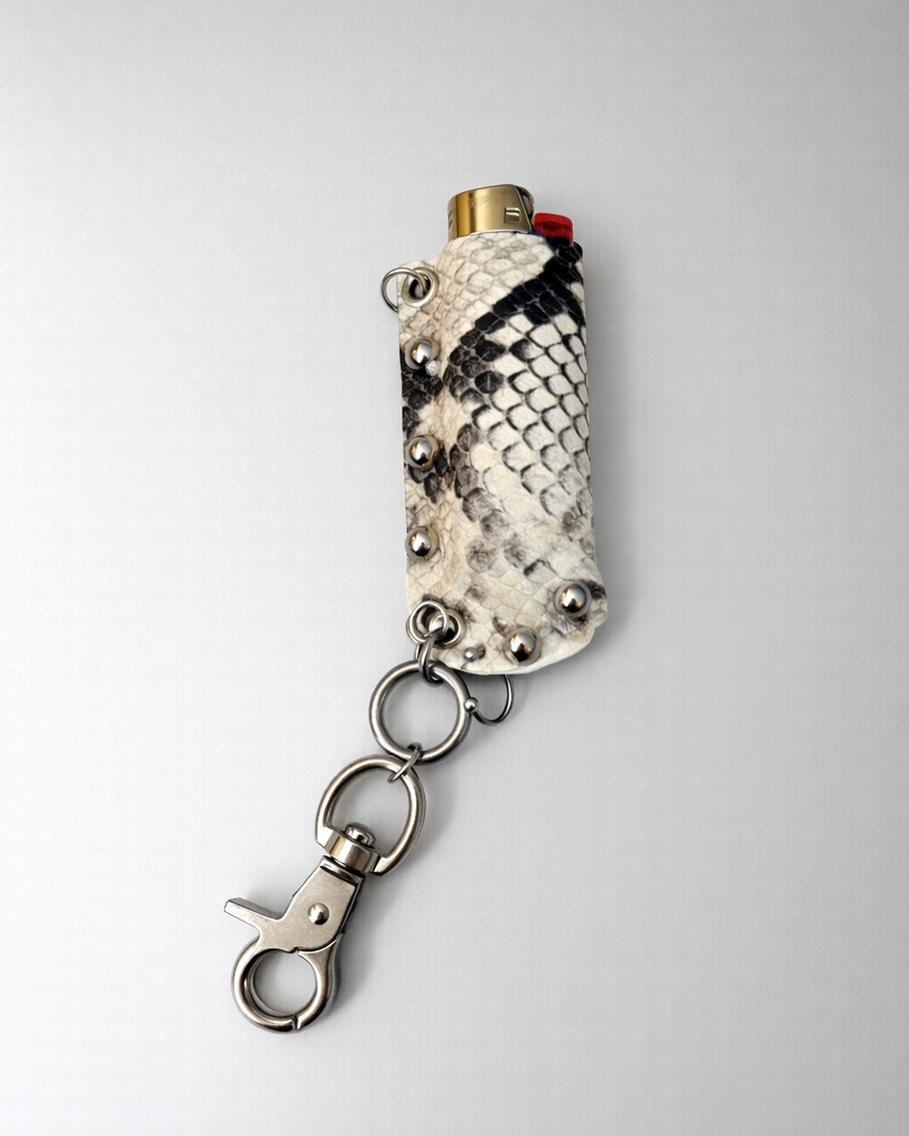 Snakeskin baddie lighter case