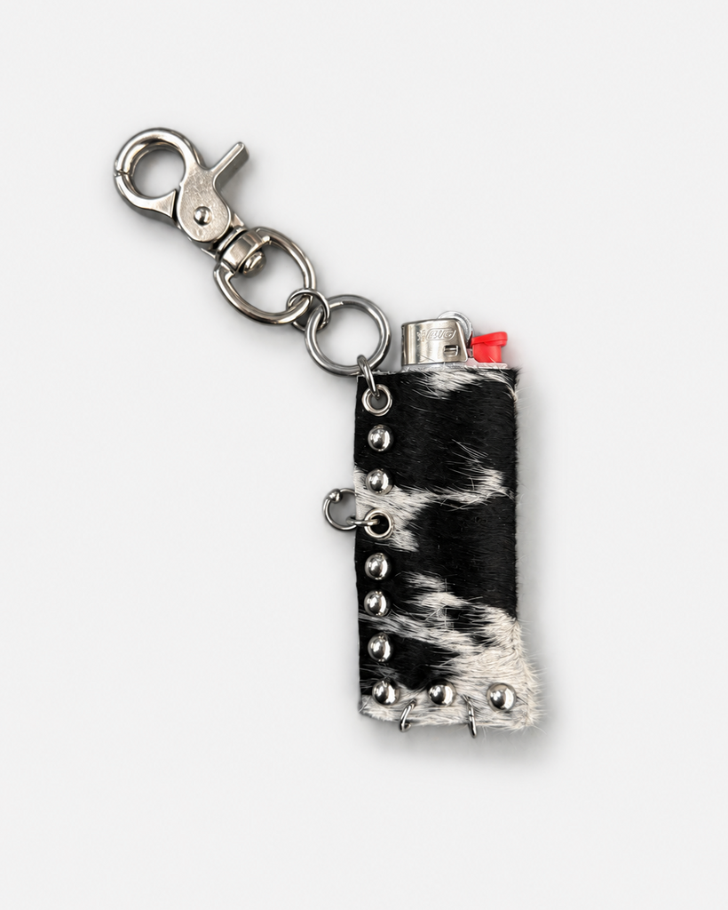 Chrome cow lighter case