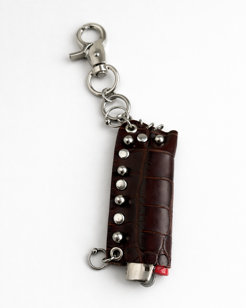 Dark chocolate brown lighter case