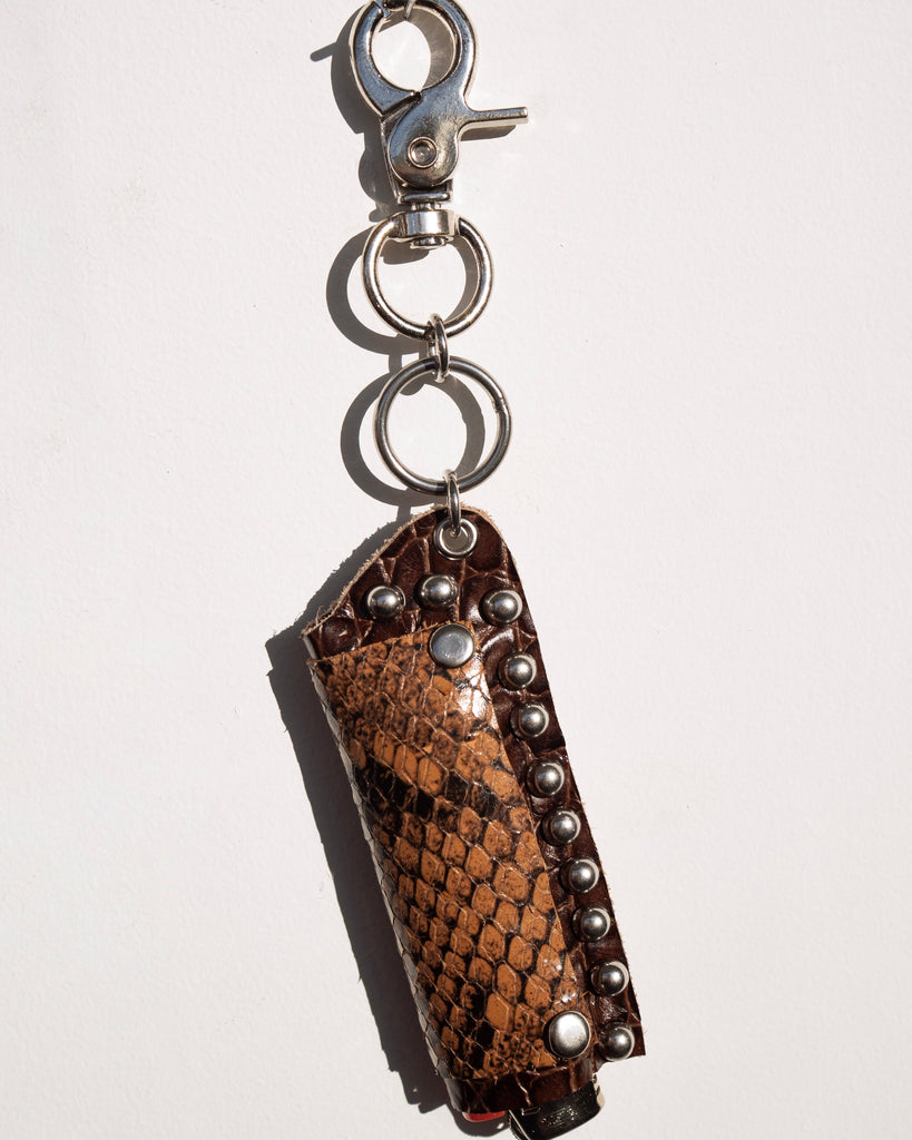 Chocolate snakeskin lighter charm
