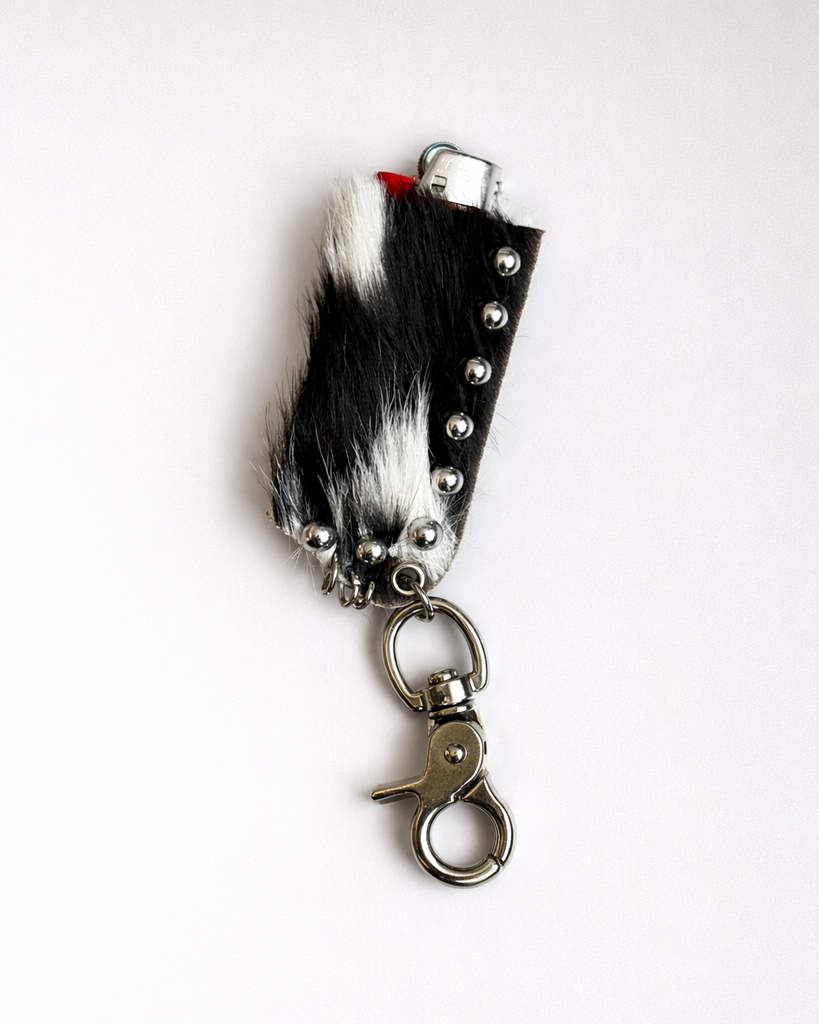 B&W cow Hyde lighter case