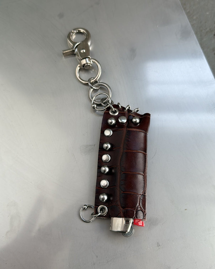 Dark chocolate brown lighter case