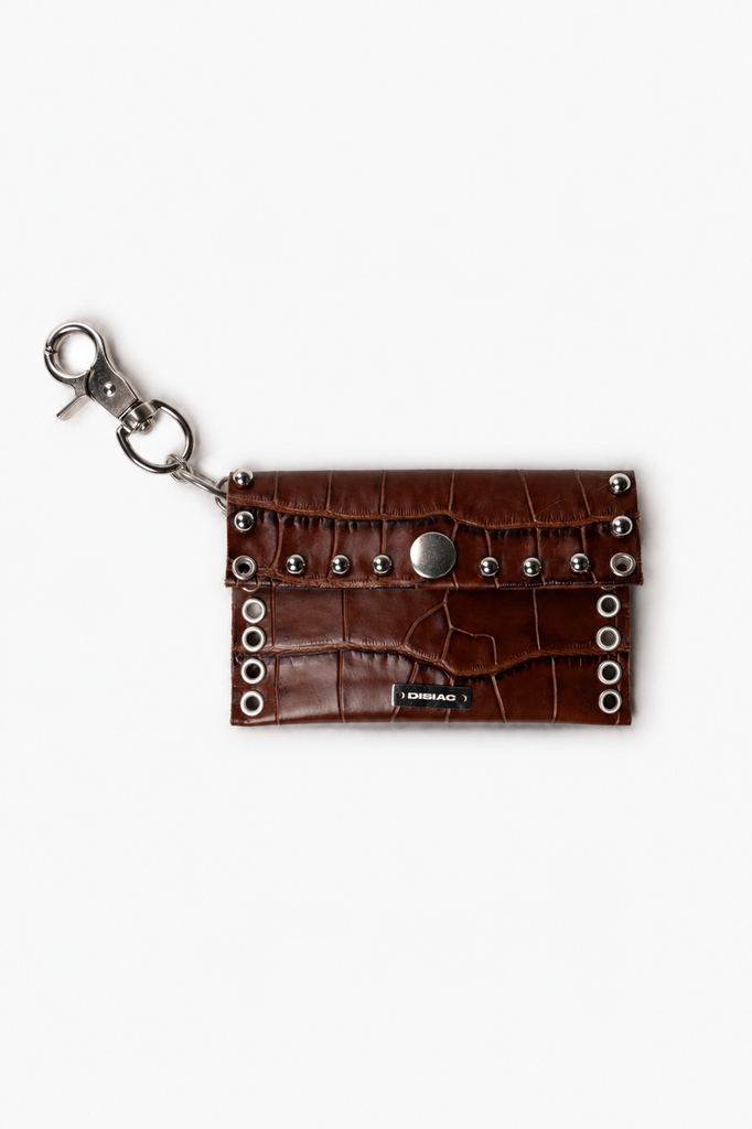 Chocolate Leather Card Holder