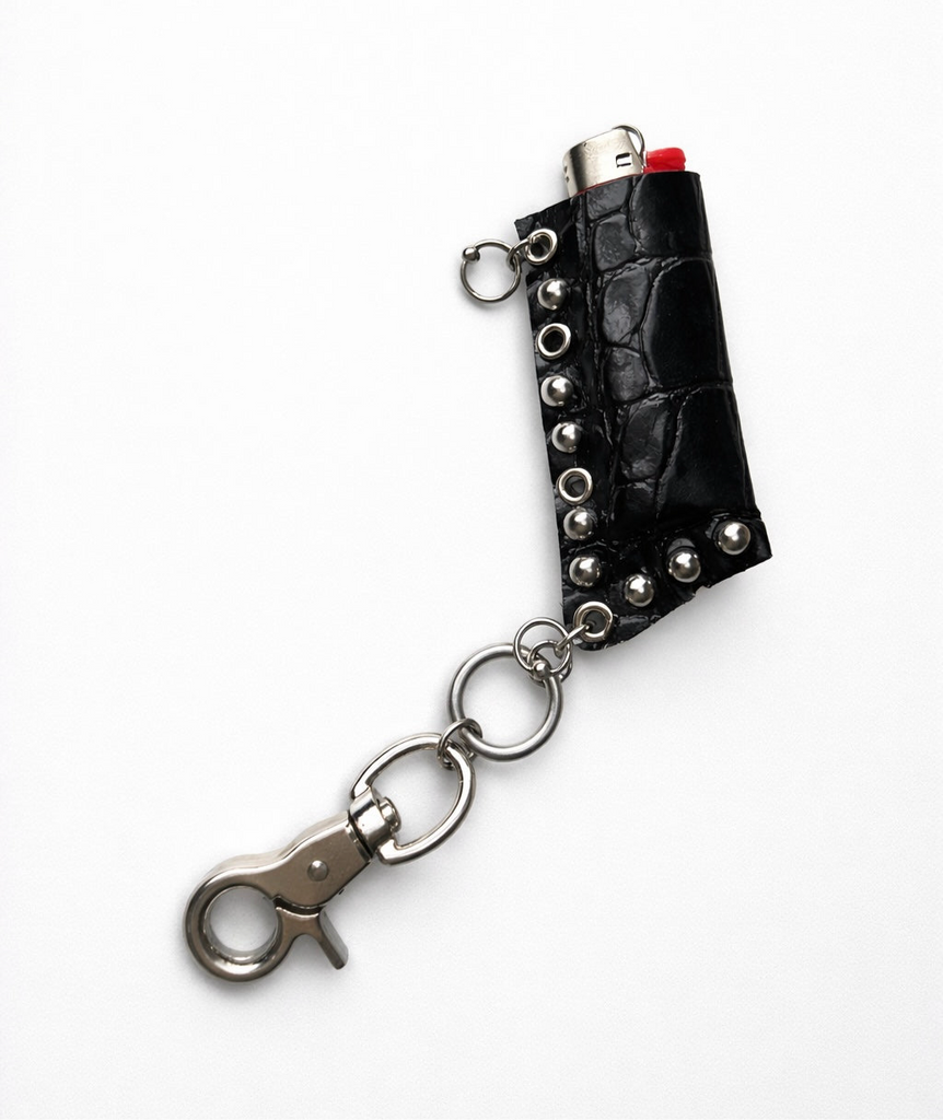 Black patent lighter case