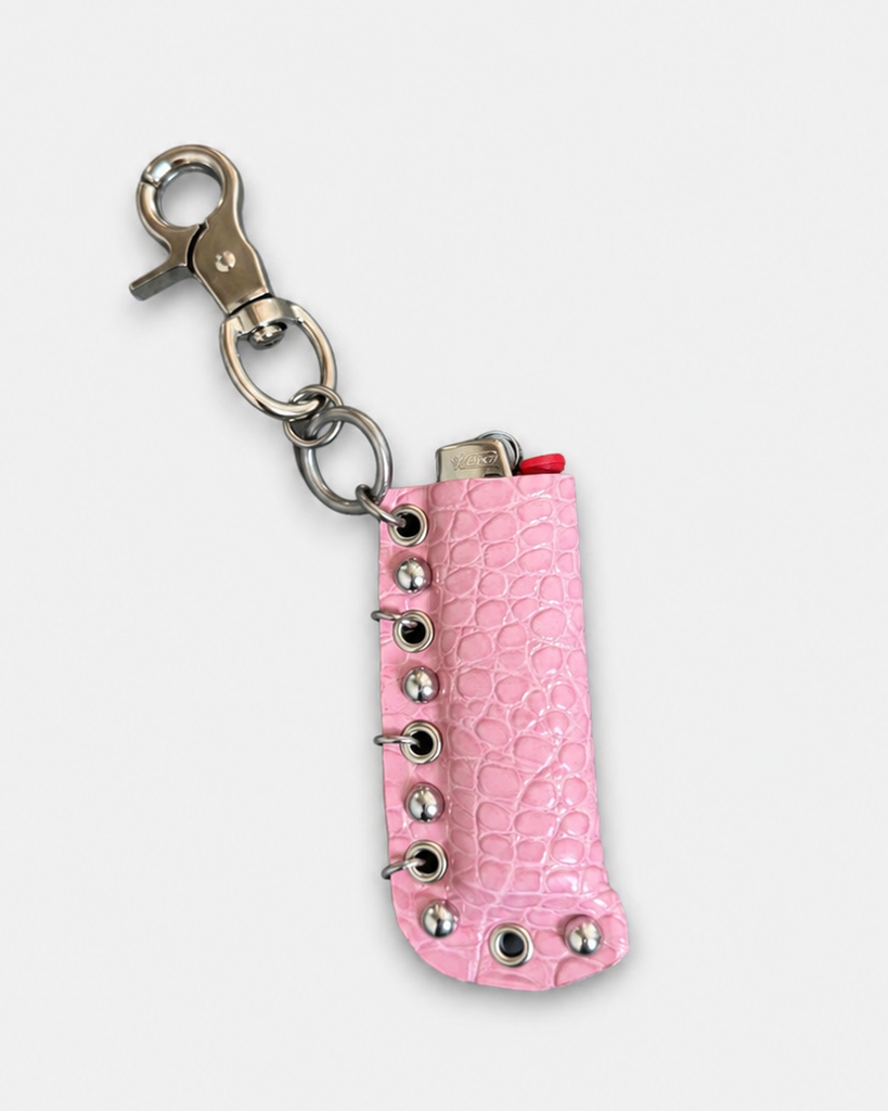 Pink croc lighter case