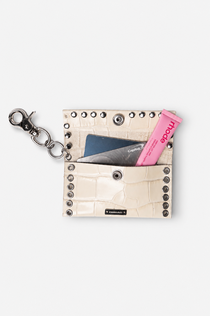 Ivory Leather Card Holder
