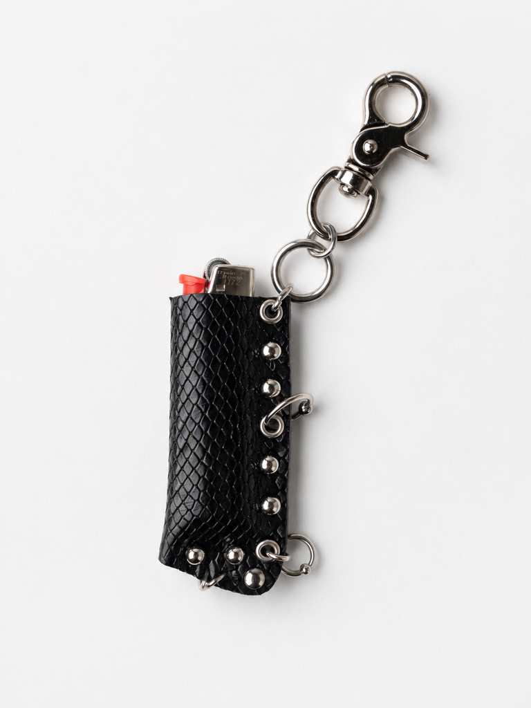 Black Croc Lighter Case