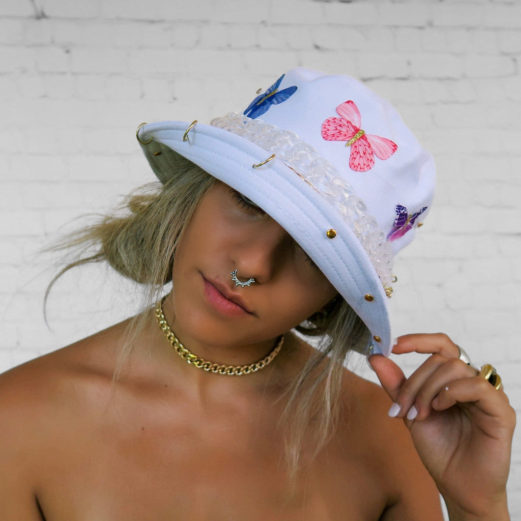 White Aurum Butterfly Bucket